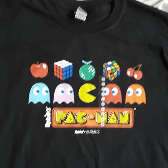 Pac Man x Rubick's Cube Graphic Tee Unisex NWT - Picture 6 of 7